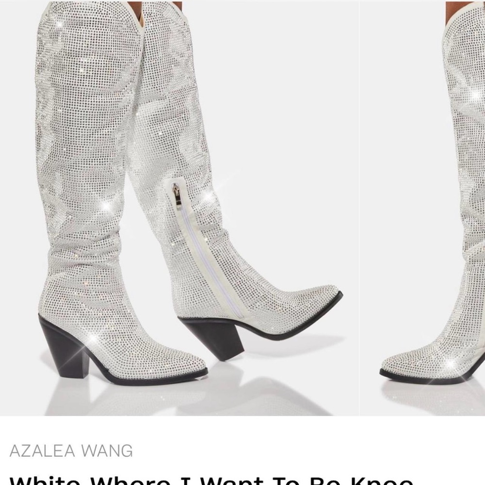Azalea wang rhinestone boots